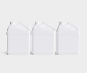 White jerry can image made with 3D software for packanging