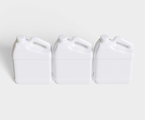 White jerry can image made with 3D software for packanging