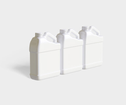 White jerry can image made with 3D software for packanging