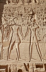 Fototapeta na wymiar Medinet Habu, the Amazing Mortuary Temple of Ramesses III of Egypt's 20th Dynasty