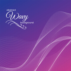 abstract colorful wavy background with lines