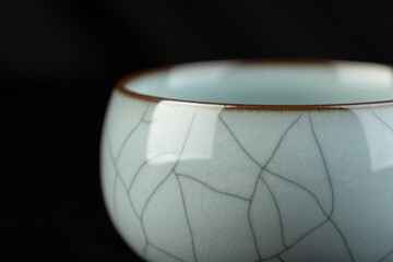 Longquan celadon from China, Chinese high-end tea set, celadon tea set with crack decoration,...