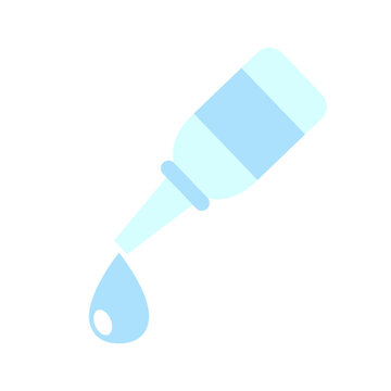 Eye drops vector. symbol. Eye drops isolated vector. White background.