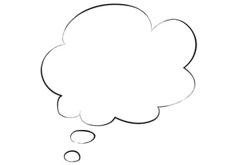手書き鉛筆線画風の吹き出し