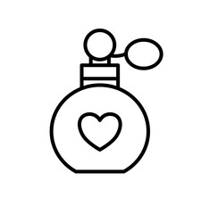 Cute perfume fragrance outline icon