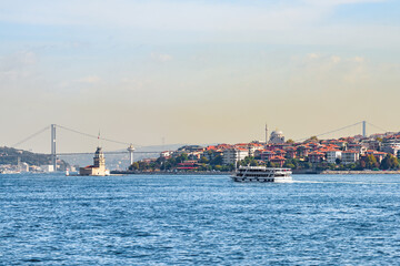 View of the Bosporus strait, Istanbul, Turkey