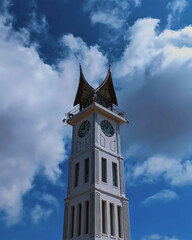Tower with a big clock