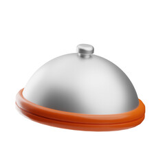 breakfast food tray 3d illustration