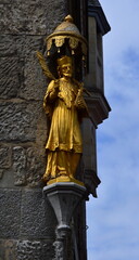 Statue in the Old Town of Aachen, North Rhine, Westphalia