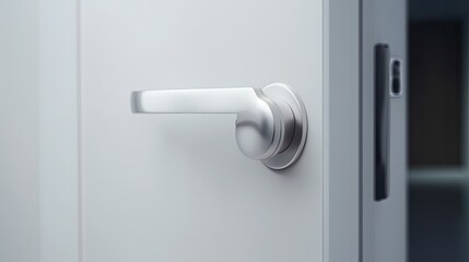 Special modern chrome door handle so that even the smallest parts radiate elegance. Generative AI Technology 