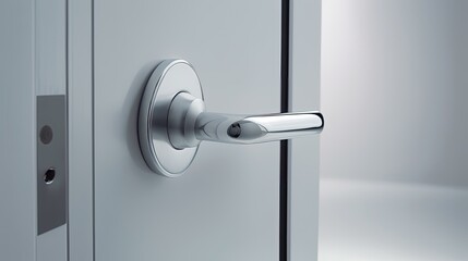 Special modern chrome door handle so that even the smallest parts radiate elegance. Generative AI Technology 