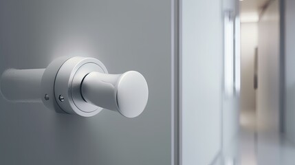 Special modern chrome door handle so that even the smallest parts radiate elegance. Generative AI Technology 