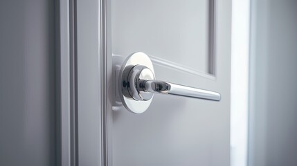 Special modern chrome door handle so that even the smallest parts radiate elegance. Generative AI Technology 
