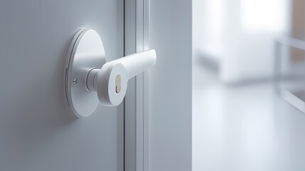 Special modern chrome door handle so that even the smallest parts radiate elegance. Generative AI Technology 