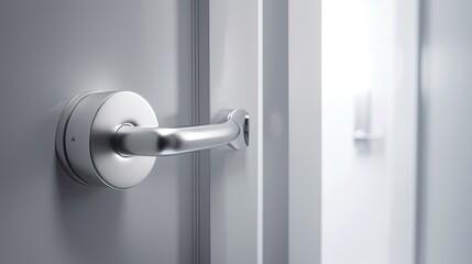 Special modern chrome door handle so that even the smallest parts radiate elegance. Generative AI Technology 