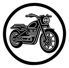 Fototapeta na wymiar motorcycle on the white background, modern motor bike vector illustration, motorbike logo