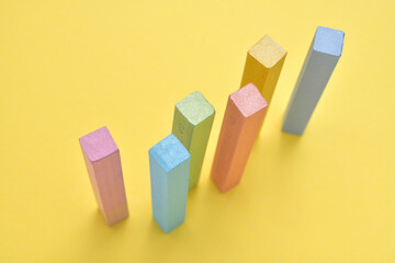 パステル　黄色　画材　カラフル　綺麗