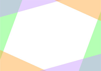 背景　三色重なり　緑紫橙