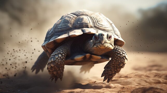 Fast running tortoise
