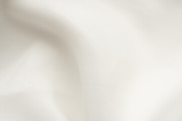 Abstract white fabric texture with soft wave background