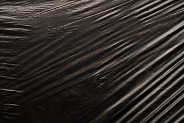 Black plastic bag texture background
