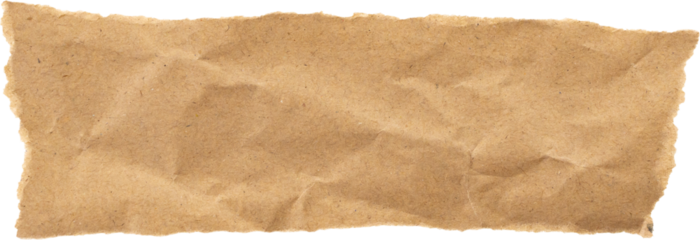 Brown Cardboard paper piece isolated on white background