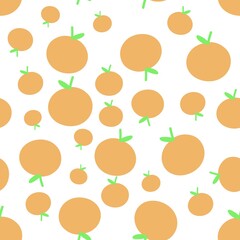 seamless pattern with oranges