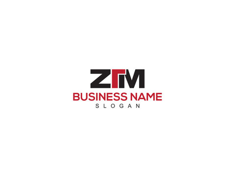 Initial Luxury Letter ZTM zt Logo Icon Vector Art