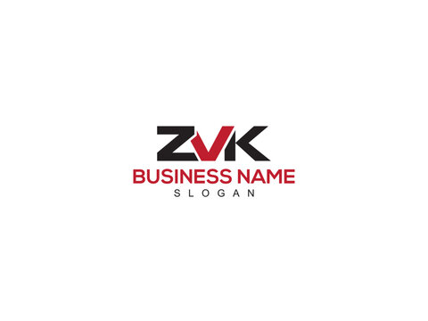 Initial Three ZVK Letter Logo Template Vector Art For Your Shop