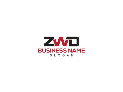 Initial ZWD zw z w d Business Logo Letter Vector Art For You