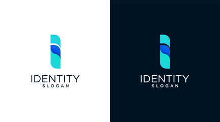 Letter I logo design for various types of businesses and company. colorful, modern, geometric letter I logo