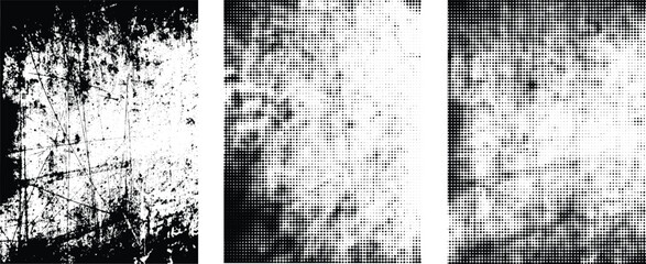 Grunge Urban Backgrounds set.Texture Vector.Dust Overlay Distress Grain ,Simply Place illustration over any Object to Create grungy Effect .abstract,splattered , dirty, texture for your design. 