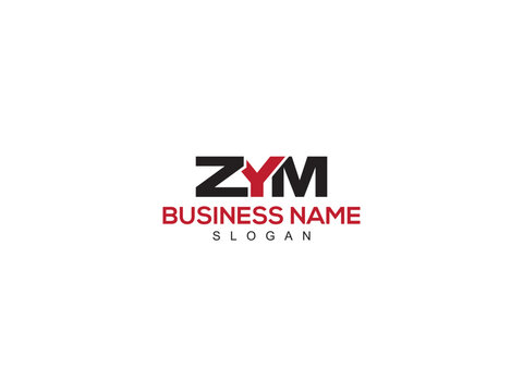 Minimalist Letter ZYM Logo Icon, Alphabet ZY zym Premium Letter Logo Design For You
