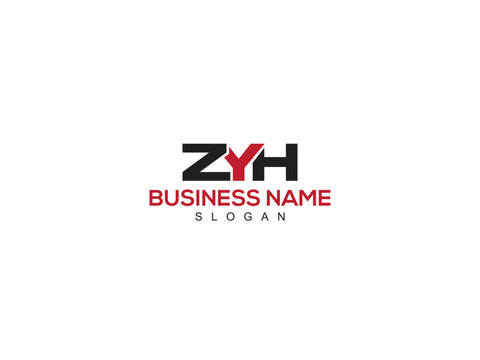 Minimalist Letter ZYH Logo Icon, Alphabet ZY zyh Premium Letter Logo Design For You