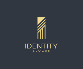 Letter I logo design for various types of businesses and company. Luxury and elegant Letter I vector