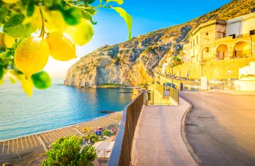 Keuken foto achterwand Positano strand, Amalfi kust, Italië Meta di Sorrento, southern Italy