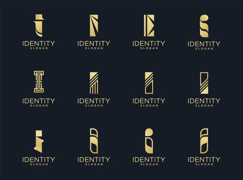 Letter I logo design for various types of businesses and company. Luxury and elegant Letter I vector
