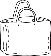 Canvas Tote bag. Cloth eco shopper