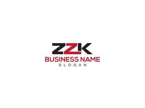 Minimalist Unique ZZK Logo Design, Monogram ZZ zzk Business Logo Letter For You