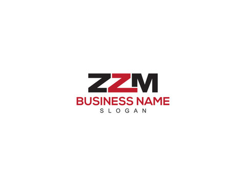 Minimalist Unique ZZM Logo Design, Monogram ZZ zzm Business Logo Letter For You