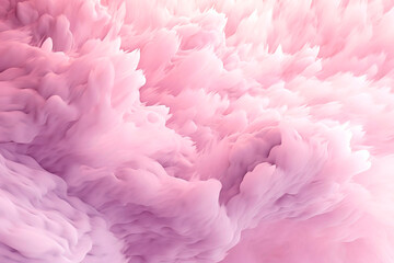 Pink rose cloud background, gradient - Generative AI