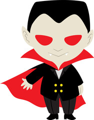 vampire halloween cute cartoon, mini costume character, transparent png