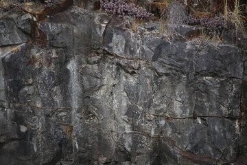 exposed rock wall texture