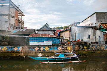 Fototapeta na wymiar panoramic view of labuan bajo port, indonesia