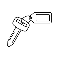 key and tag icon vector
