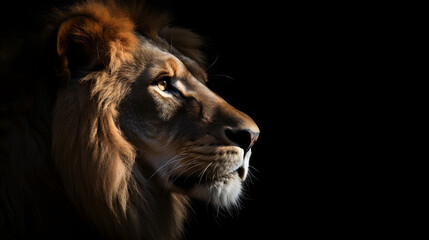 The Majestic King: A Captivating Close-Up Portrait of a Male Lion