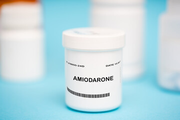Amiodarone medication In plastic vial
