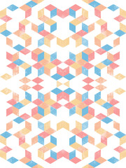 geometric background in red yellow blue