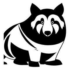 Animal head vector design black and white