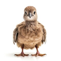 Baby Dove isolated on white (generative AI)